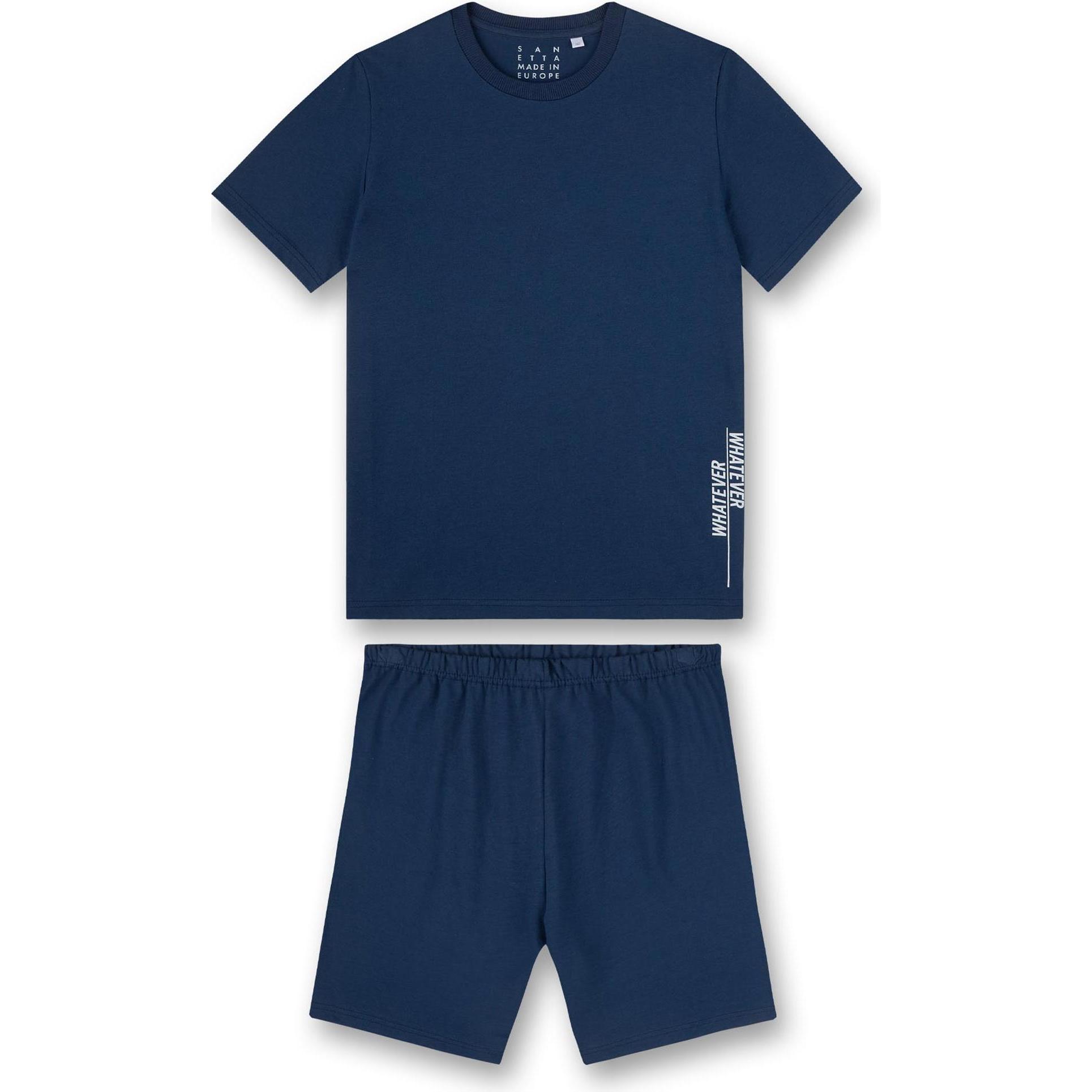Sanetta, Jungen, Pyjama, Pyjama Homewear, Blau, (176)