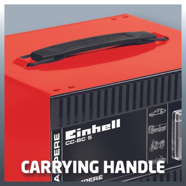 Actual product image Einhell Automatic battery charger (12V, 5 A)