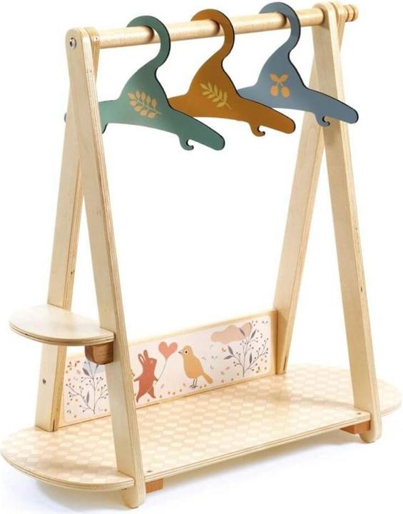 Immagine prodotto Djeco Grosser Kleiderständer & 3 Kleiderbügel