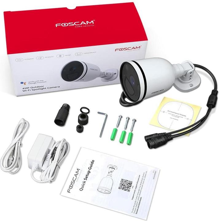 Immagine prodotto Foscam S41-W bewakingscamera IP-beveiligingscamera Buiten Rond 2560 x 1440 Pixel Plafond/muur (2560 x 1440 Pixels)