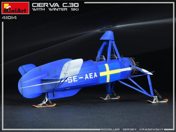 Produktbild Mini art Cierva C.30 with Winter Ski