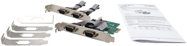 Actual product image Exsys GmbH PCIe 4S Serial RS-232 Card (ASIX)