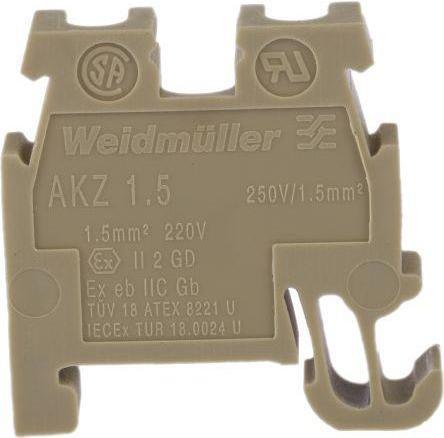 Productafbeelding Weidmüller Klemmenblok AKZ 1,5 beige