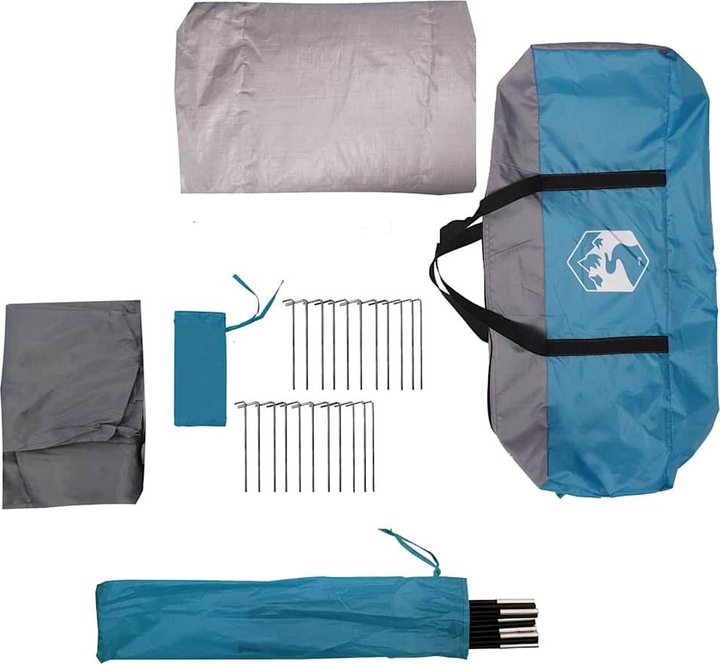 Produktbild VidaXL Tunnel-Familienzelt 6 Personen Wasserfest (Tunnelzelt, 11.15 kg, 6 Personen)