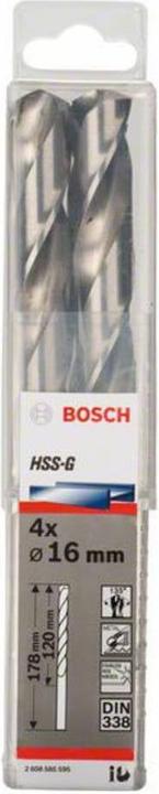 Actual product image Bosch Professional Zubehör PRO Metal HSS-G twist drill, 16 x 120 x 178 mm (16 mm)