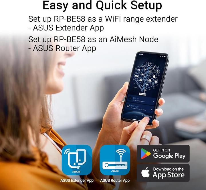 Produktbild ASUS RP-BE58 (2882 Mbit/s, 688 Mbit/s)