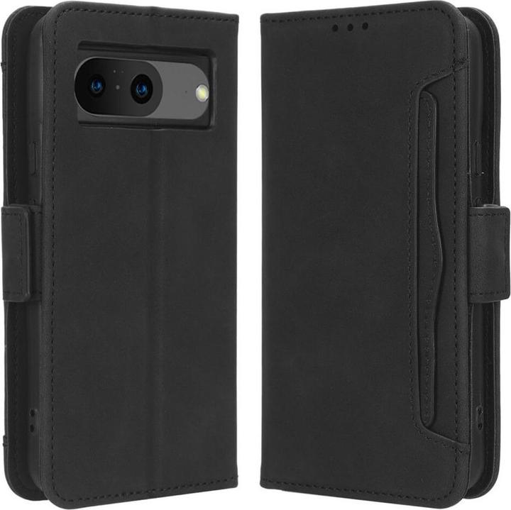 Produktbild Cover-Discount Google Pixel 8 - Etui mit vielen Kartenfächer schwarz (Google Pixel 8)
