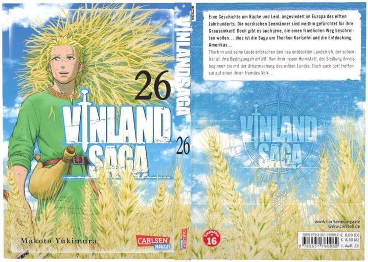 Actual product image Vinland Saga 26 (German, Makoto Yukimura, Hiro Yamada, 2023)