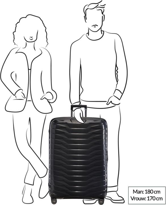 Produktbild Samsonite Trolley mit 4 Rollen PROXIS 81cm Silver (125 l)