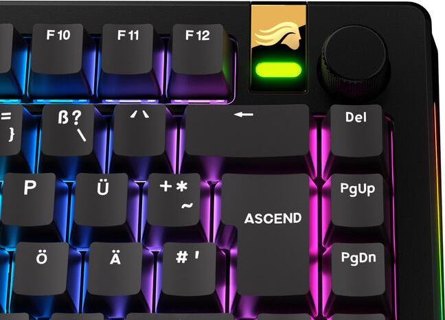 Produktbild Glorious GPBT Basics Keycaps, ISO Layout (DE), PBT, Dye-Sub - Classic Black
