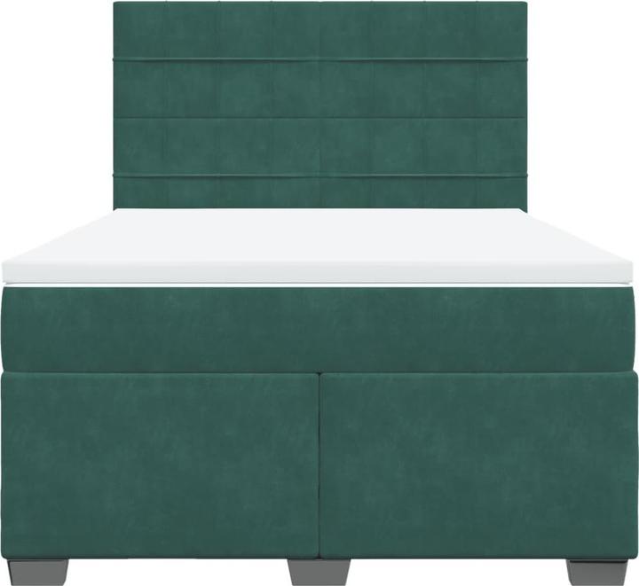 Produktbild vidaXL Bo x springbett mit Matratze 160 x 200 cm Samt (160 x 200 cm)