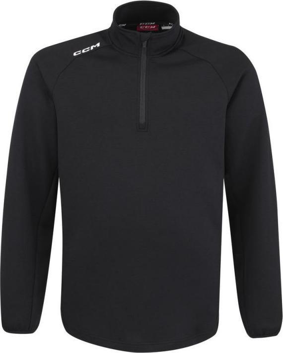 Produktbild CCM Pullover Fleece Locker Room 1/4 Zip (Schwarz, L) (L)