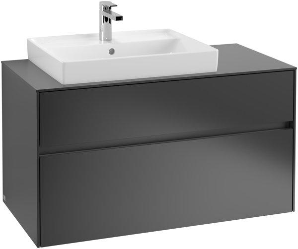 Villeroy & Boch Collaro Waschbeckenunterschrank 1000x548x500 mm, 2 Auszüge, für Waschbecken links