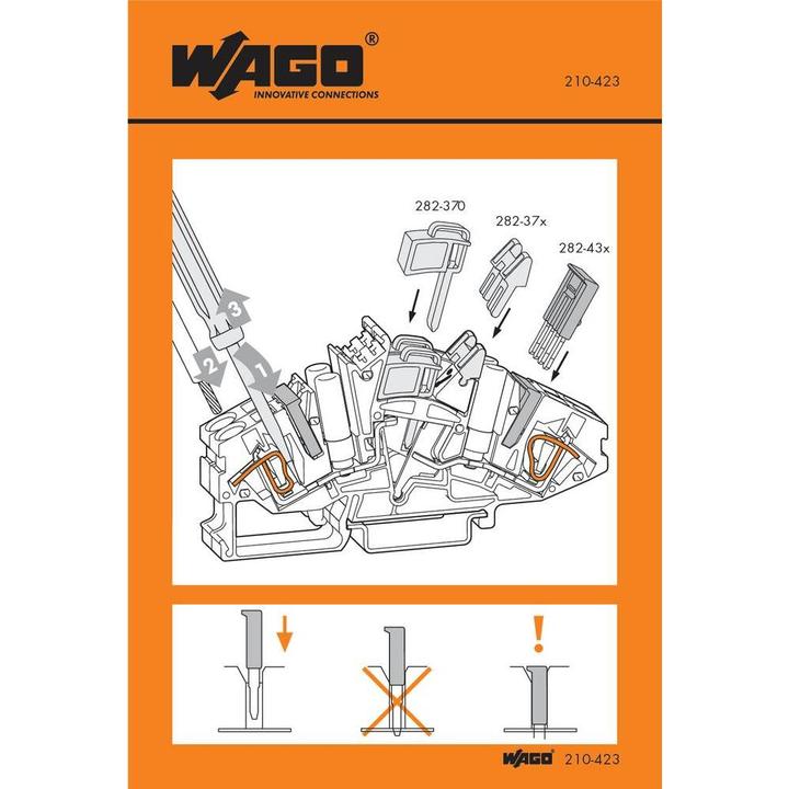 Actual product image Wago Handling sticker