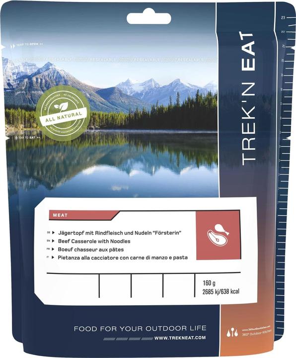 Immagine prodotto Trek'n Eat Jägertopf mit Rindfleisch und Nudeln (160 g)