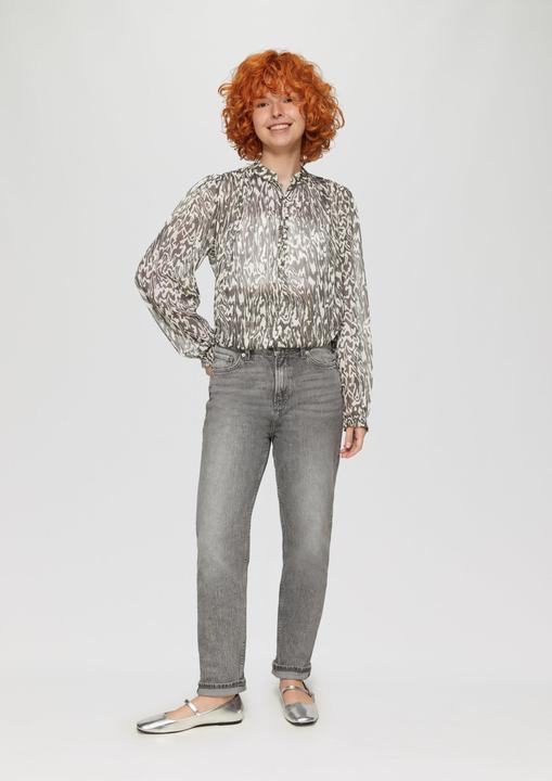 Produktbild S.Oliver Bluse Transparente Bluse mit All-over-Print (34)