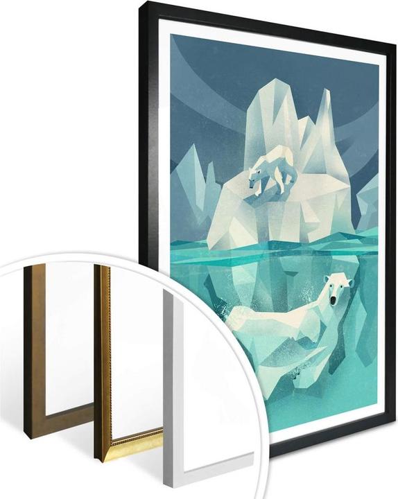 Image du produit Trenddeko Marron - Polar Bear (40 x 50 cm)
