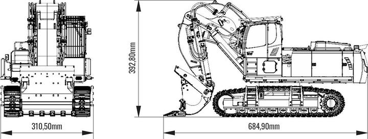 Actual product image Amewi Quarry Excavator 970-200 SME (RTR Ready-to-Run)