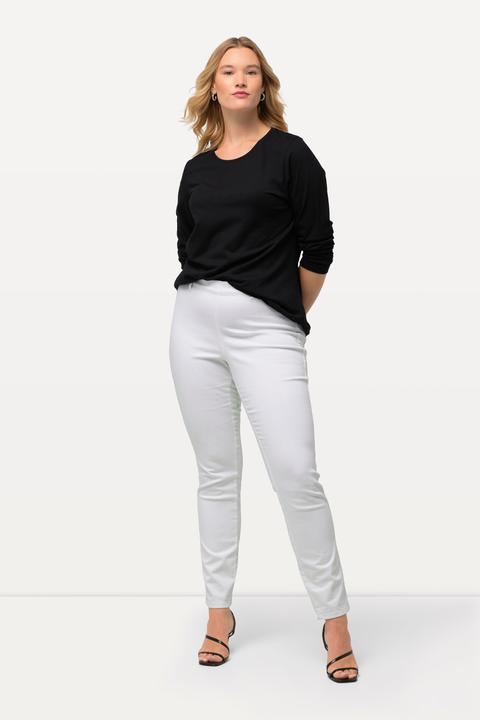 Immagine prodotto Ulla Popken Jeggings modello Sienna di tessuto elasticizzato con passanti (27)