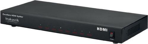 Inakustik Excellence HDMI splitter, 1x IN -> 8x OUT