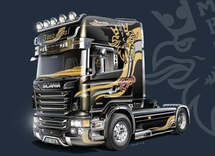 Actual product image Italeri Scania R730 V8 Topline IMPERIAL