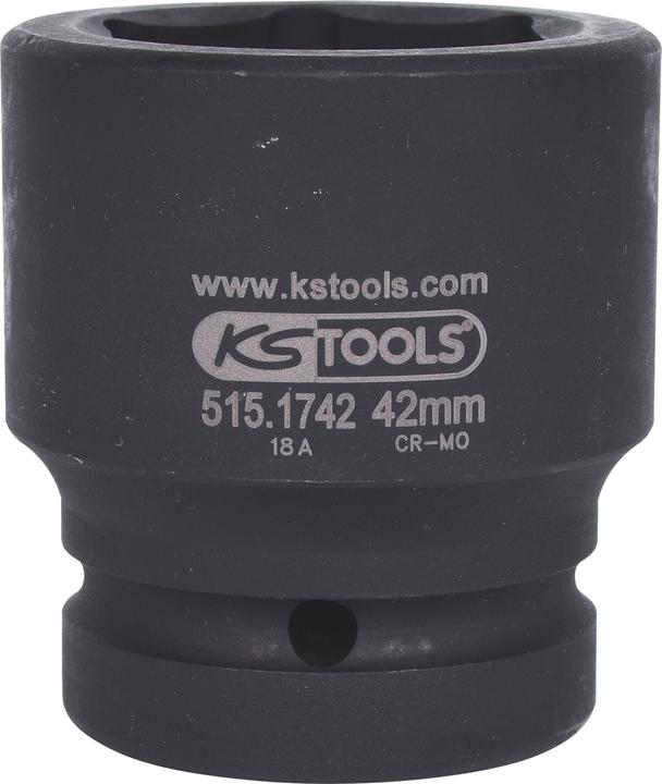 Produktbild KS Tools 1" Kraft-Stecknuss kurz (42 mm)