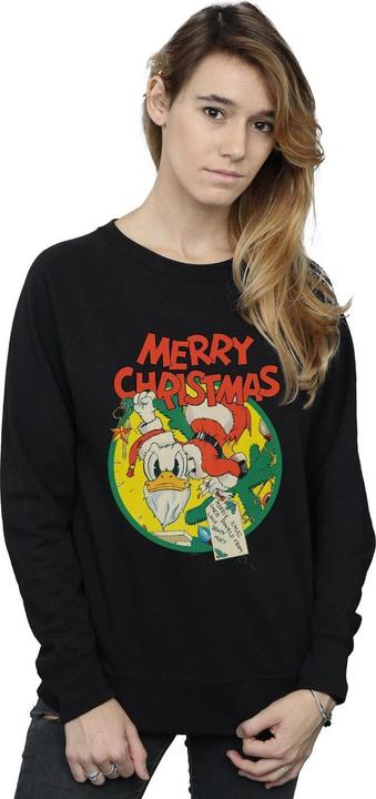 Immagine prodotto Disney Donald Duck Merry Christmas Felpa Donna (S)