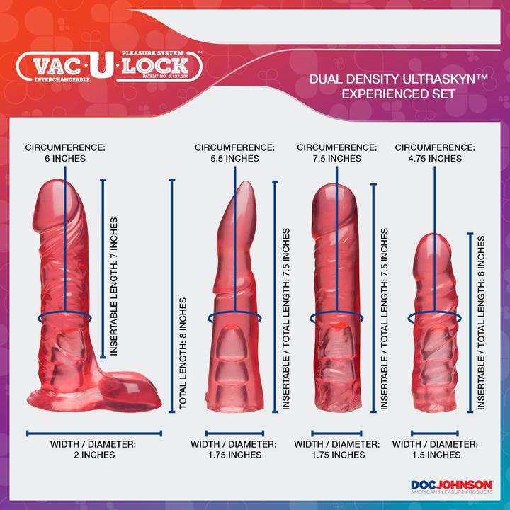 Image du produit Doc Johnson Vac-U-Lock - Crystal Jellies Set