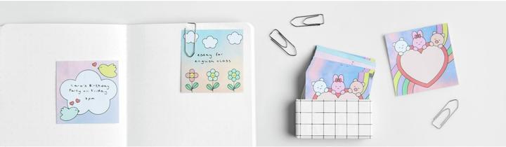 Actual product image Rico Design Notizzettel Chingu 9 x 9 cm, Breite: 9 (90 x 90 mm)