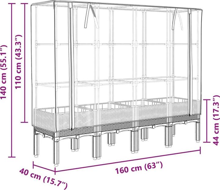Produktbild vidaXL Hochbeet