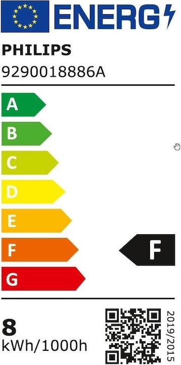 Energy Label Philips Professional LED SceneSwitch (E27, 7.50 W, 806 lm, 1 x, F)