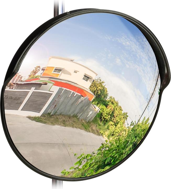 Relaxdays Miroir de circulation 45 cm (Ø 45 cm)