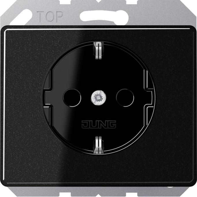 Actual product image JUNG SCHUKO socket outlet bw 16A 250V SL 520 SW