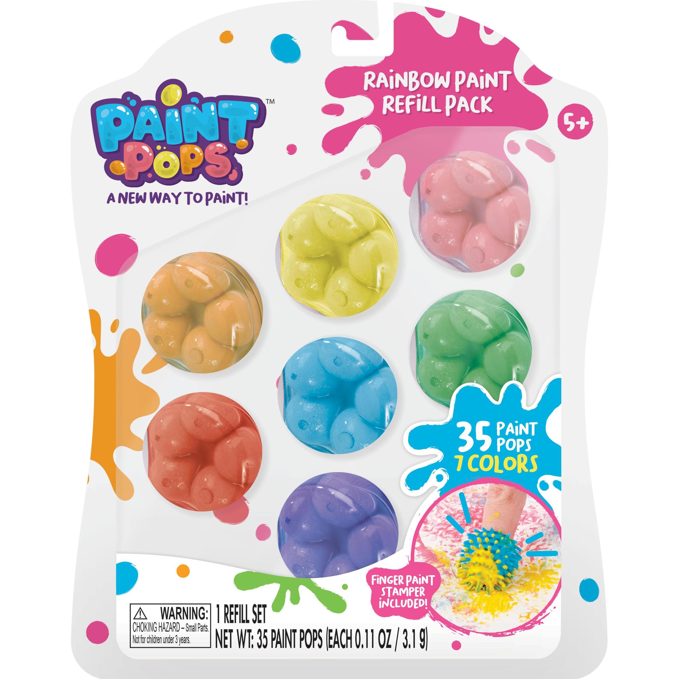 Paint Pops, Colore + Vernice per fai da te, Kit di ricarica Rainbow Pop (4962)