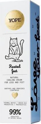Produktbild Yope Natural Repairing Cooling Cream For Legs And Feet Rested Feet 75Ml (Fussdeodorant & -puder, 75 ml)