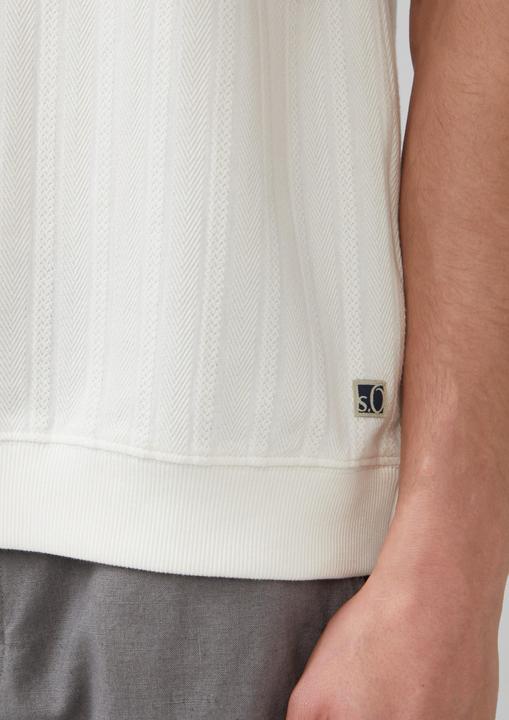 Actual product image S.Oliver Polo-Shirt Poloshirt im Relaxed Fit mit Struturstreifen (XL)
