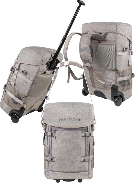 Actual product image Normani Backpack with trolley function and small rucksack - 9063 (45 l, Hand luggage (up to 50 litres))