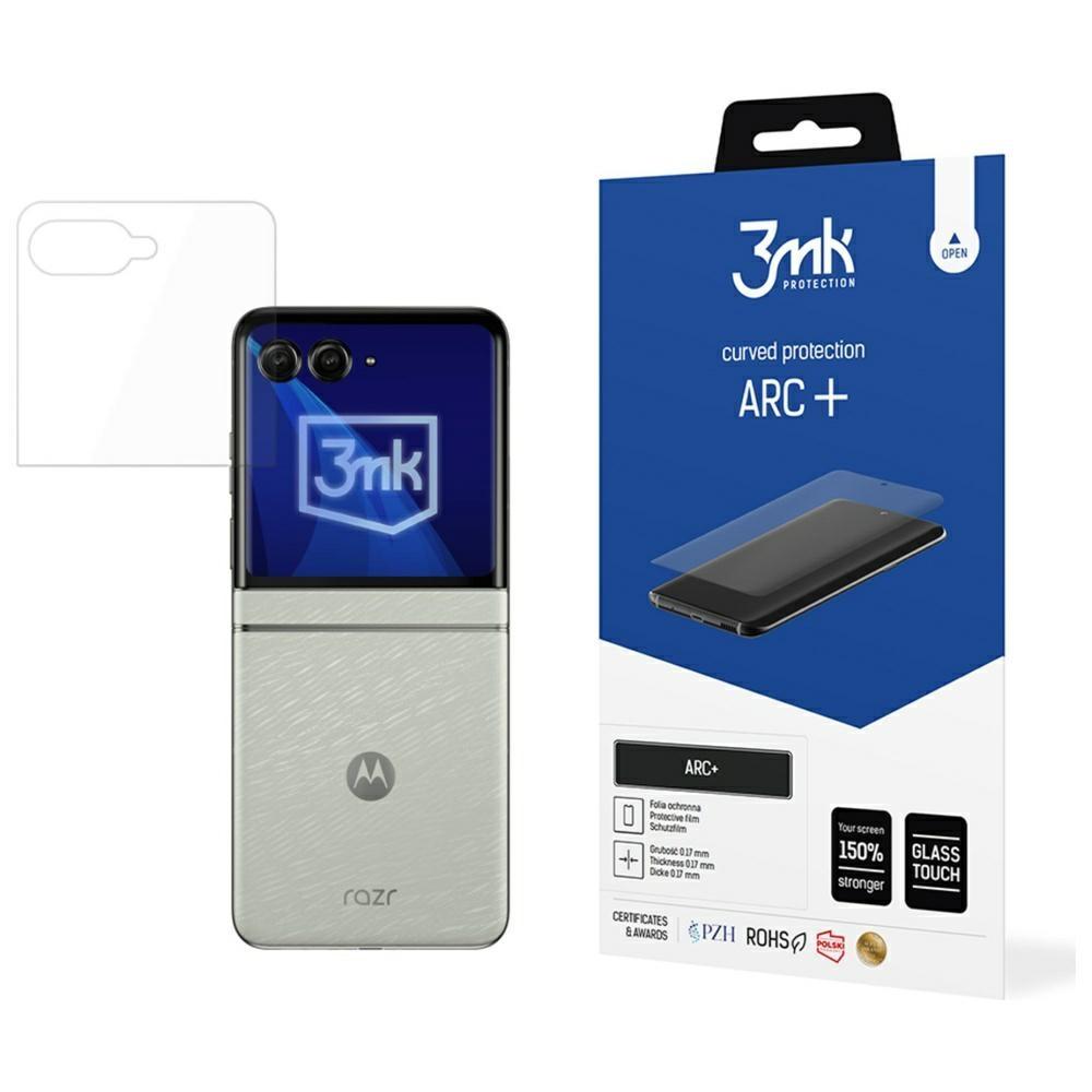 3MK Folia ARC+ Fullscreen per Motorola Razr 60 (Motorola Razr 60), Pellicola protettiva smartphone, Trasparente