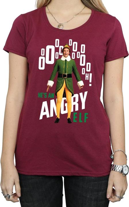 Actual product image Elf Womens/Ladies Angry Cotton T-Shirt (XXL)
