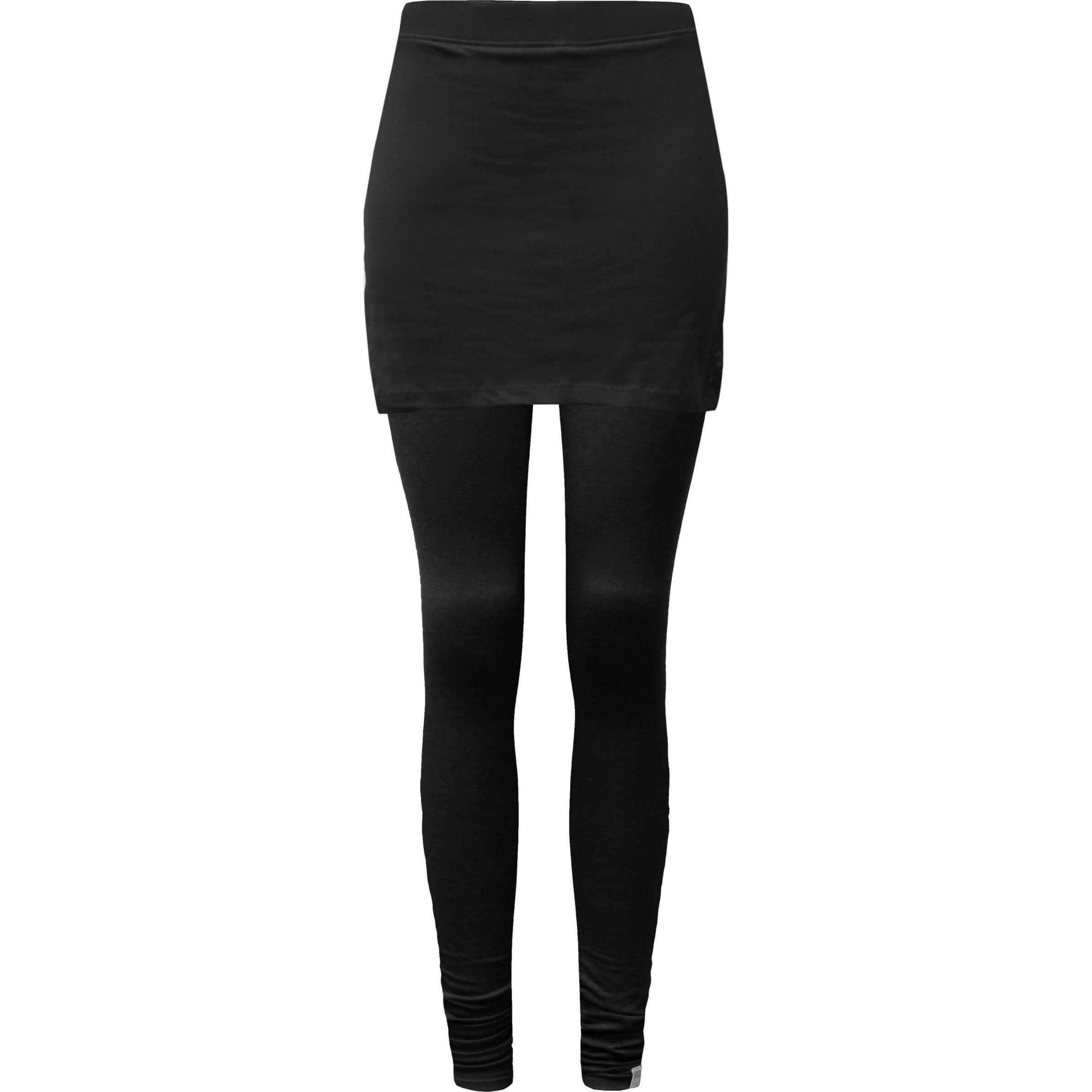 Yogistar, Damen, Tights, Yoga Leggings Skirt (L), Schwarz, L