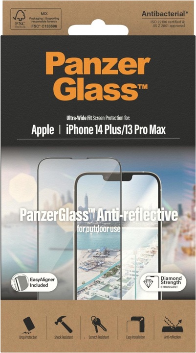 Produktbild PanzerGlass Ultra Wide Fit (1 Stück, Apple iPhone 13 Pro Max, Apple iPhone 14 Plus)
