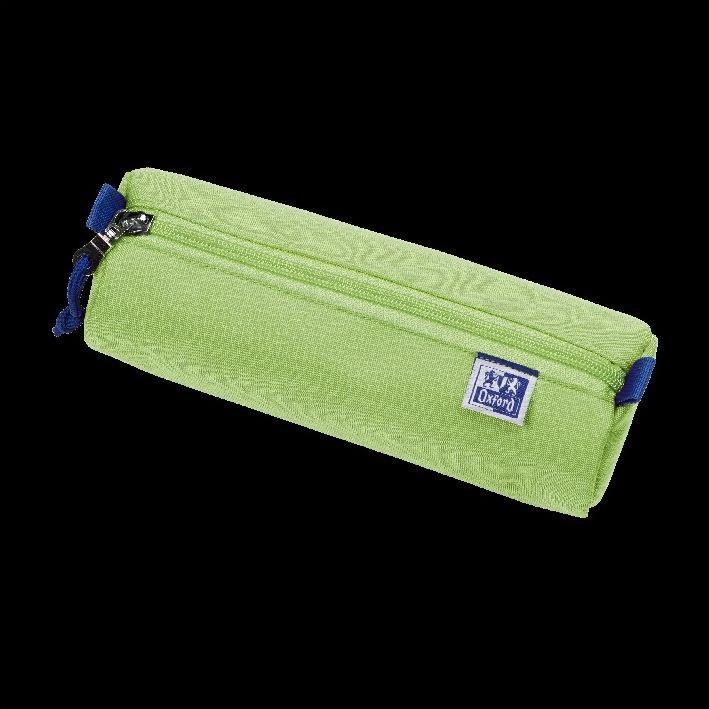 Oxford, Etui, Schlamper-Rolle, Polyester, rund, groá, hellgrn