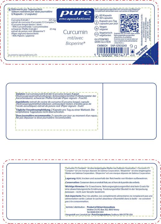 Actual product image Pure encapsulations Curcumin-Kappen (60 pcs., Capsules, 25 g)