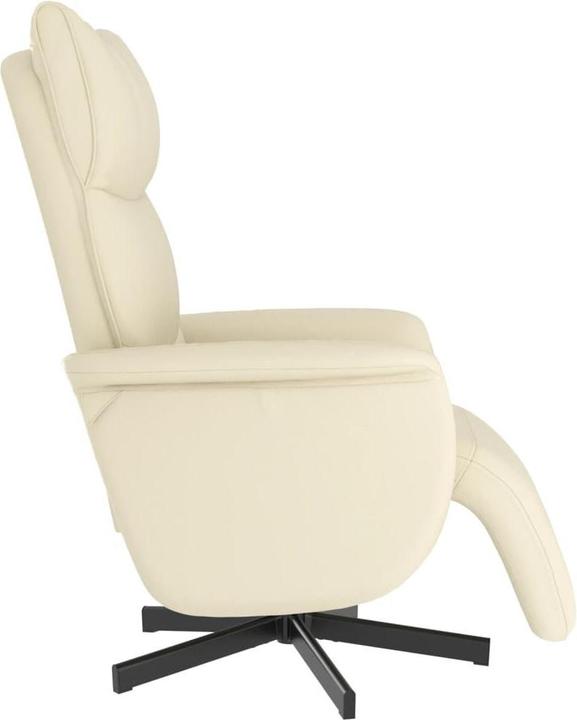 Produktbild vidaXL Relaxsessel mit Fussteil Creme Kunstleder,Farbe