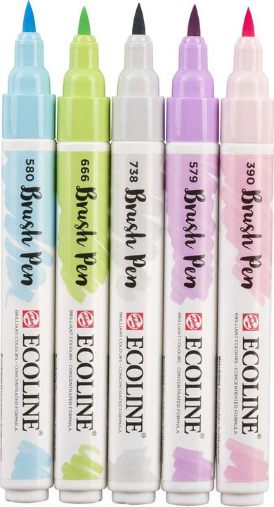 Image du produit Talens Pastel Ecoline Brushpen (Multicolore, 5 x)