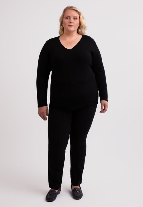 Actual product image Cash-Mere Recycelter Kaschmir V-Ausschnitt Pullover (3XL)