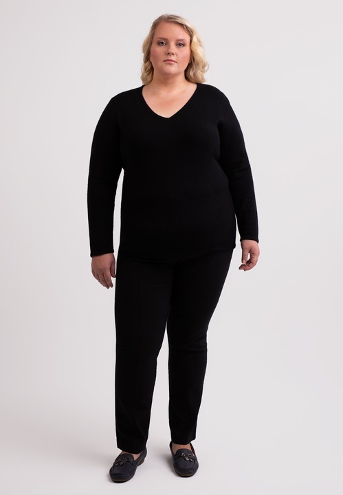 Image du produit Cash-Mere Recycelter Kaschmir V-Ausschnitt Pullover (3XL)