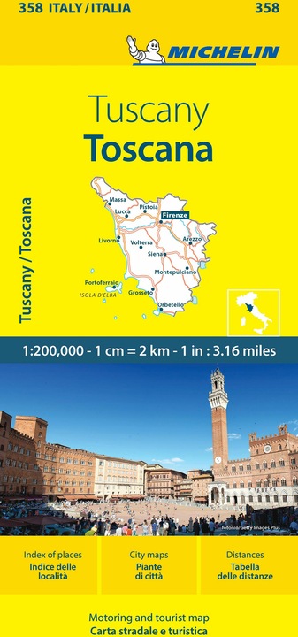 Produktbild Abrams & Chronicle Toscana - Michelin Local Map 358