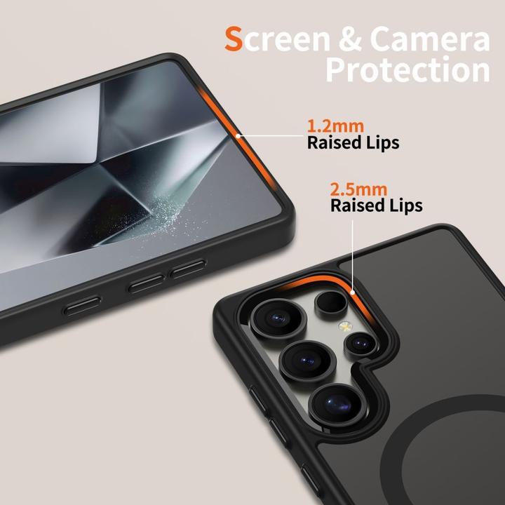 Immagine prodotto Tech-Protect Custodia MagMat MagSafe per Samsung Galaxy S25 Ultra - Nero trasparente (Samsung Galaxy S25 Ultra)