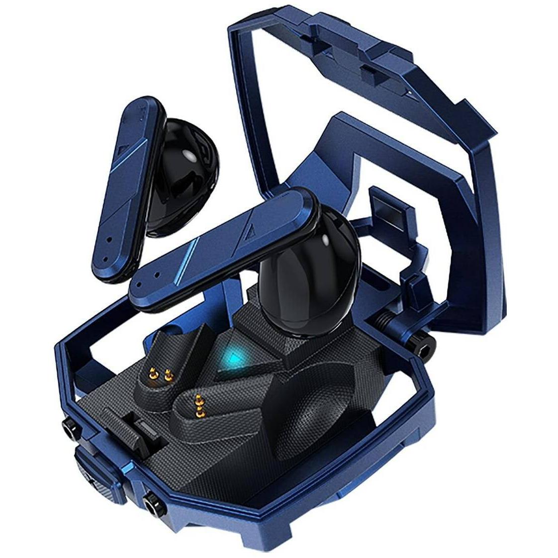 4smarts TWS Bluetooth Kopfhörer GameBuds (keine Geräuschunterdrückung, 24 h, Kabelgebunden), Kopfhörer, Blau